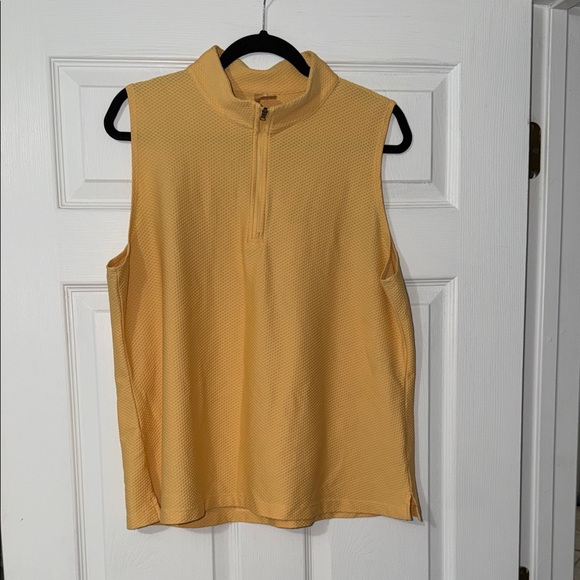 Calia Tops - Calia pale Mustard Yellow Sleeveless Tennis shirt